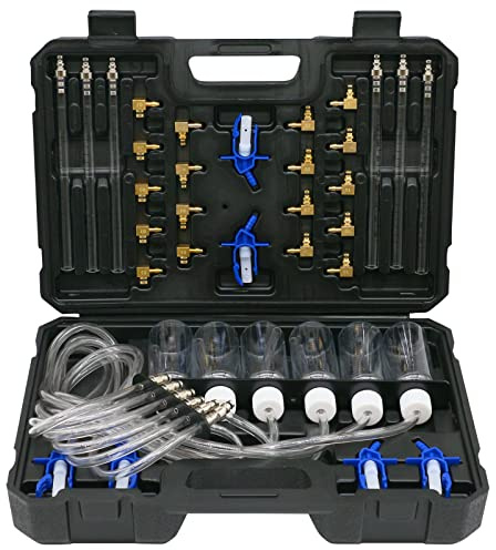 XiTuanYuan Prüfset für das Einspritz-Rail von 6-Zylinder-Dieselmotoren, Kraftstoffdruck-Set (24 Stück)