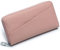 AprinCtempsD Protezione RFID Portafoglio Lungo in Vera Pelle Pochette Piccolo Portamonete Grande Capacità Porta carte di credito con Cerniera per Donna (Pink)