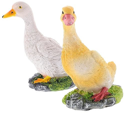 ibasenice 2pezzi Statuina Decorativa per Simulato in Statua Realistica per da Decorazione per Esterni