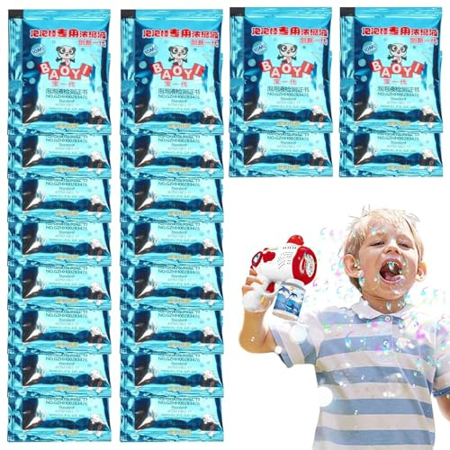 Recarga de líquido Burbujas: Mini solución Burbujas 10 ml, Botella Repuesto para máquinas, Concentrado Divertido vertido rápido | Ideal niños Juegos al Aire Libre Fiesta cumpleaños Favores Boda