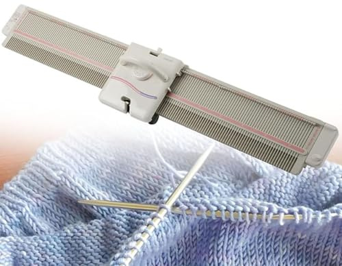 Stickmaskin och tillbehör, LK150 Mellangauge 6,5 mm Stickmaskin i plast med tillbehör Syverktygssats för hushållet