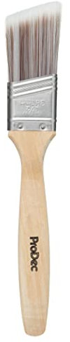 ProDec 1.5 Pulgadas Premier Trade Professional Brocha de Pintura sintética de Mango Largo para Cortar Bordes Afilados y Pintar con Pinturas de emulsión, techos, Madera y Metal