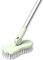 Floor Scrubbing Brush 47.2 inch with Adjustable Long Handle & Detachable 180° Rotatable Head Stiff Bristles Extensible Grout Cleaning Brush for Bathroom Tub Tile Patio Indoor Scrubber (Green)