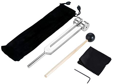 Dreld 128CPS Tuning Fork - Include Silicone Hammer and Storage Bag for DNA Repair Healing, Sound Therapy, Perfect Healing, Musical Instrument, Balancing, Healers, Vibration