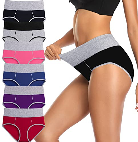 Annenmy Plus Size Women's High Waisted Underwear Breathable C Section Pregnancy Cotton Briefs Ladies Panties for Women