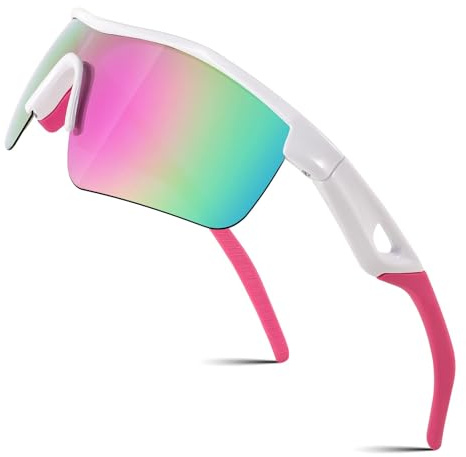 FEISEDY Kids Sunglasses Boys Girls TR90 Flexible Frame UV Protection Polarized Sports Sunglasses for Age 5-12 B2454