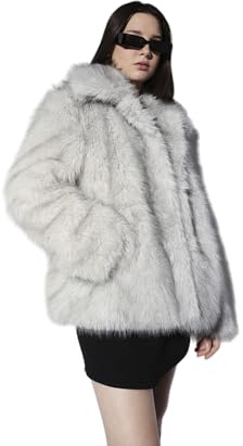 ONLY ONLRUBINA Faux FUR Jacket OTW Giacca da donna, grigio, M, grigio., M