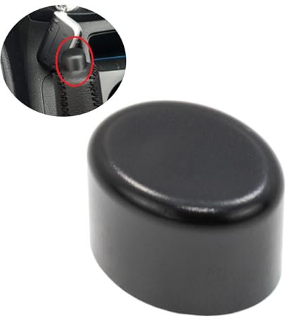 BIAREN Tapa de freno de mano con botón de estacionamiento, color negro, para Volkswagen VW Caddy Mk3 Golf Mk5 Touran 1T0711333