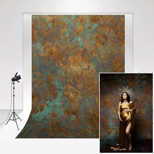Kate Fotobakgrund 1,5 x 2,2 m/5 x 7 fot abstrakt gammal rostig textur bakgrund moderskap porträtt bakgrund foto studio fotografi rekvisita dekorativ banderoll