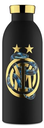 Inter - Clima Bottle, Botella térmica de 500 ml, botella termo con tapón 100% hermético (12 horas bebidas calientes 24 horas frías), ecológica de acero inoxidable - Producto oficial