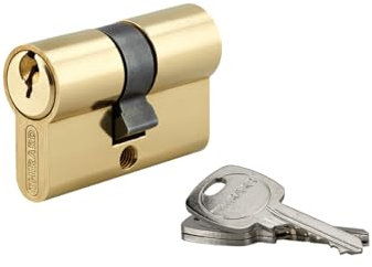 THIRARD - Cylindre de serrure double entrée, 21x21mm, anti-arrachement, 3 clés, laiton