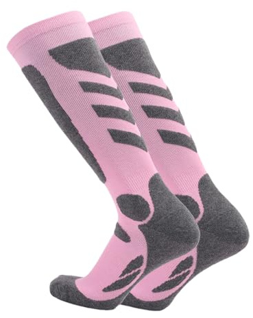 1 Paire De Chaussettes Thermiques Longues, Chaussettes De Sport, Chaussettes Antidérapantes, Chaussettes Douces Et Respirantes, Chaussettes De Ski Chaudes, Chaussettes Pour Femmes