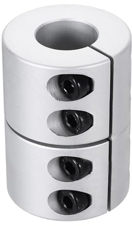 QUARKZMAN Accoppiatore Albero 12 a 15mm(ID) 45mm(L) Accoppiatore Albero in Lega di Alluminio Connettore Giunto Rigido Accessori Motore per Stampante 3D Fai da Te Robot Modello CN