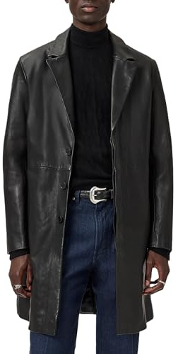 John Varvatos Men's Tyler Coat, Black