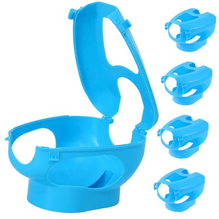 BAZEITFLOW 5 Pezzi Supporto in plastica per piccioni da Corsa, portainiezioni Riutilizzabile per somministrazione medicinale, Strumento per Alimentazione Uccelli, Accessori per piccioni da