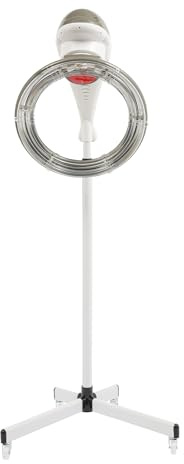 Chauffage De Coiffure Avec Support 950W, Appareil De Coloration Pour Salon De Coiffure, Rotation à 360°, Processeur De Couleur, Coiffage Permanent, Pour Salon Spa, Soins Capillaires à Domicile (Gris)