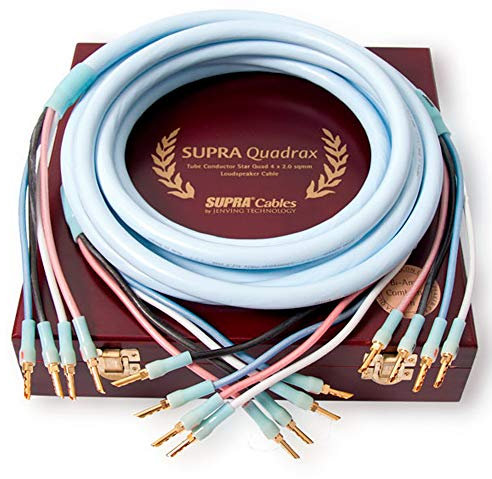 Supra Cables Quadrax Lautsprecherkabel 4 x 2.0 Bi-Amp CombiCon Crimp, 3.00m