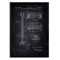 Nacnic Guitarre Patent Poster. Poster mit Erfindungen und alten Werkzeugen.