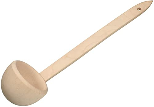 KOTARBAU® Slev kökssked av trä 38 cm sopp- och såssked