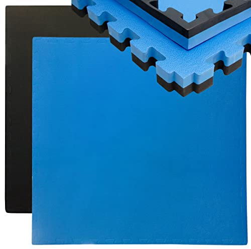 eyepower 0.8qm Profi Kampfsportmatte 4cm - 1 Tatami Matte 90x90cm - Judo Matten für Zuhause Home Gym Matte Sportmatte Puzzle Sport Schutzmatten Set Bodenschutzmatte Fitness Homegym Bodenmatten