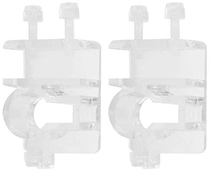 Taicols 2Pcs Clip De Fixation De Tuyau D'Aquarium,Clips de Fixation Souples - en Acrylique Transparent Clip de Fixation pour Pince Titulaire Pince de Fixatio Tuyau de Tuyau Acrylique