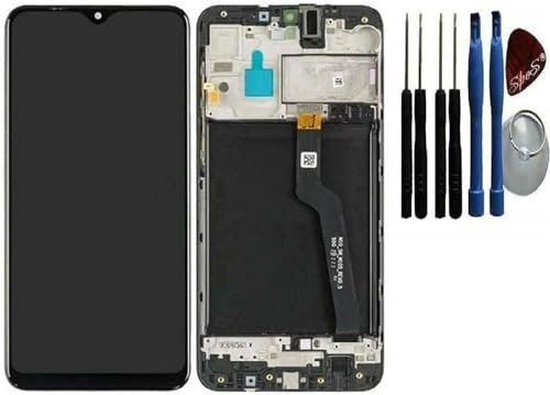 SPES Original Samsung Display LCD Bildschirm Touchscreen Anzeige für Samsung Galaxy A10 A105F Rahmen Schwarz Black mit Werkzeug für einbau