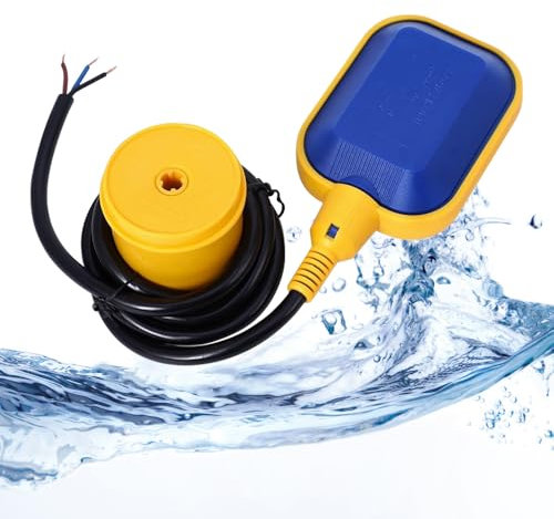 Riisoyu Interrupteur à Flotteur Contrôle Automatique de Niveau d'eau, Interrupteur Flotteur Commutateur Interrupteur De Niveau avec Câble de 3 M pour Pompe électrique Réservoir d'Eau Pompe Submersible