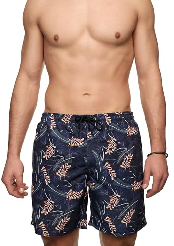 Indicode Herren INTonios Badehose mit superweicher Innenhose | Badeshorts für Männer Black, M