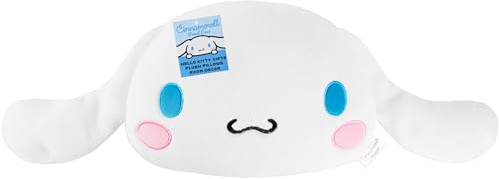 Get Trend Hello Kitty Sanrio Cinnamoroll Cojines Sofa Cama 3D, Peluche Kawaii Anime, Decoracion Dormitorio para Mujeres, Adolescentes y Niños (Blanco Cinnamoroll, L40 x W39)