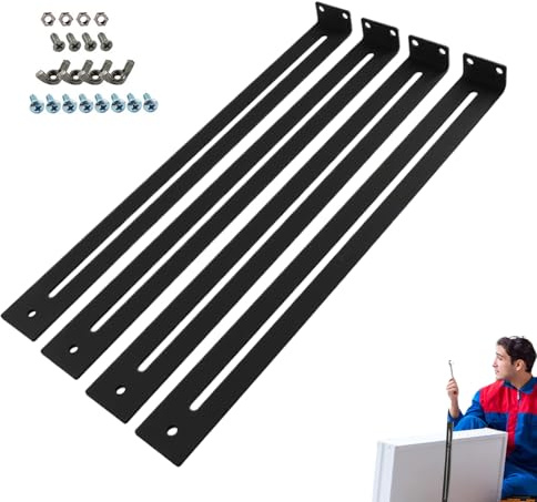 Kit di riparazione del cassetto - staffe di montaggio per mobili per la ricezione del, strumento per il supporto 'armadio, parti di ricambio robuste con viti | Set hardware versatile per il