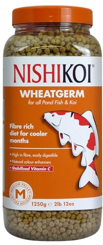 Nishikoi Wheatgerm Complete Food for Koi and Pond Fish - Medium Pellets - 1250g