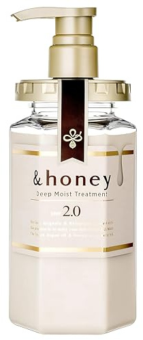 &honey Deep Moist Hair Treatment Step2.0 (Moist Coat) Pump 445g - Lavender Honey Scent (Green Tea Set)