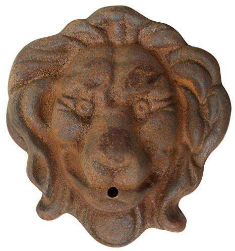 aubaho Löwenkopf Löwe Dekoration Eisen Wandbrunnen Wasserspeier Skulptur Figur e