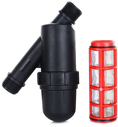 Filtro per irrigazione a schermo, 3/4 di pollice, filtro in linea in acciaio inox Filtro a rete con filtro per acqua di irrigazione a goccia Serbatoio per acqua Pompa per piscina per giardino Serra