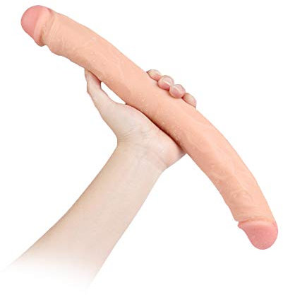 Dildo mit Stossfunktion für Frau Doppeldildo 38.1 cm Realistische Analdildo Penis Dong Analplug für Vaginal G-Punkt und Analstimulation Sexspielzeug für lesbische Frauen Roluck