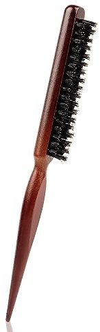 NVIYAM Spazzola Professionale per Capelli con Setole di Cinghiale - Pettine Naturale per Messa in Piega e Massaggio - Uso Parrucchiere