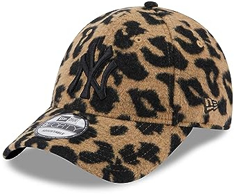 New Era New York Yankees MLB Leopard Camouflage Black 9Forty Adjustable Women Cap - One-Size