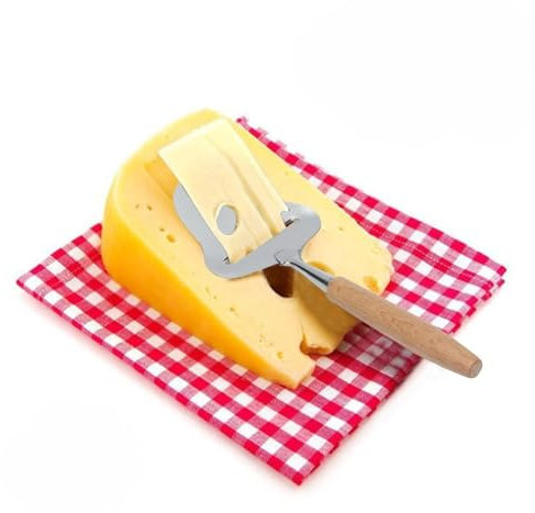 Gsycle 2PCS Cheese Slicer, Non-Stick Cheese Shaver Cheese Spatula Stainless Steel Cheese Planer Sliced Wood Handle Cheese Spatula for Cheeses, Citrus and Hard Vegetables