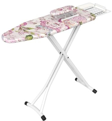 RUTERMY Tabla De Planchar Vertical Plegable con Reposaplanchas A Vapor Soporte De Plancha Antideslizante Superficie De Planchado (39''*13'')(Style1)
