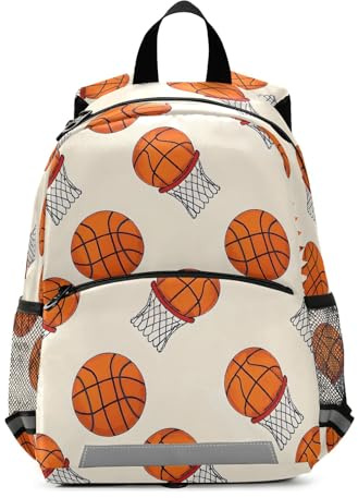 OWFKAY Ryggsäck för småbarn barn barnkammare ryggsäckar skolväskor för pojkar flickor basket 1 barn ryggsäck liten