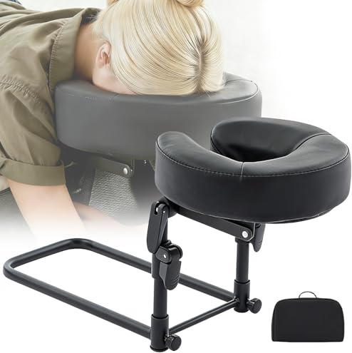 LengSuaa Poggiatesta da massaggio per la testa del letto e il cuscino di supporto per il viso Kit di massaggio domestico regolabile in altezza cuscino per massaggio per la casa SPA