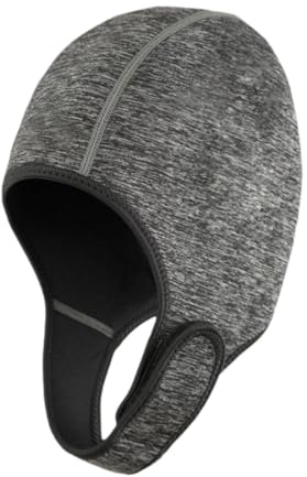 APLVFFZH Gorro de Buceo Capucha Antijalea Capucha de Natación con Correa Protector Solar de Neopreno Adecuado para Hombres Mujeres Deportes Acuáticos Invierno, Gris