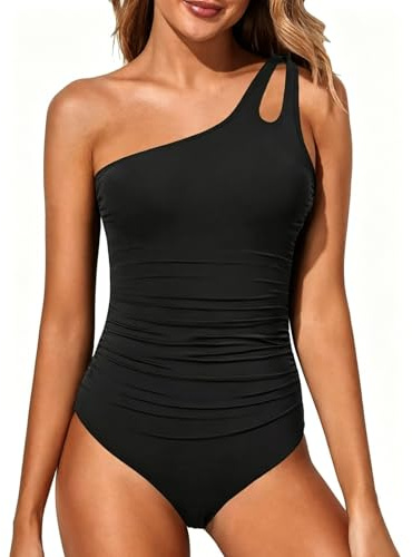 Maillots de Bain Une Pièce pour Femme, 1 Pièce Contrôle du Ventre Push Up Rembourré, Monokini Gainant, Swimsuit Swimwear Sexy for Women