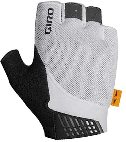 Giro Supernatural Handschuh, Nahtlose Handfläche, Polsterung schützt Durchblutung, reduziert Druckstellen, Komfort & Kontrolle für Straße & gemischte Untergründe, Farbe: White, Größe: L