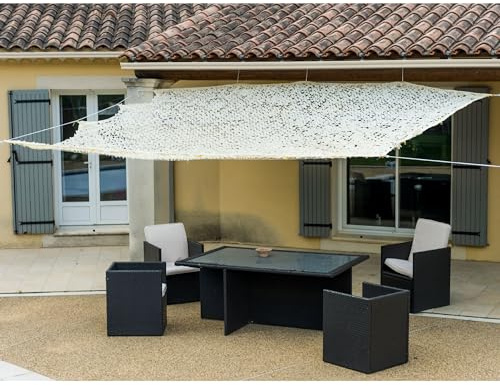 WERKA PRO Beige durchlässige Schattenbespannung 120 g/m2 4 x 5m