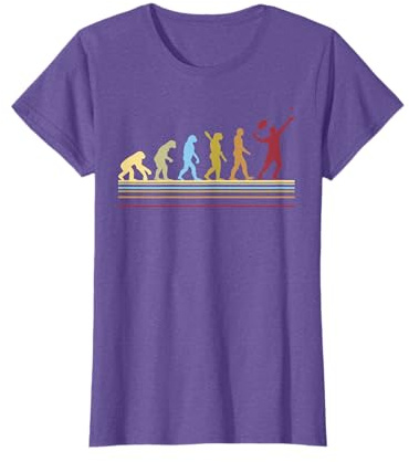 Tennis Player Retro Sport Evolution T-Shirt