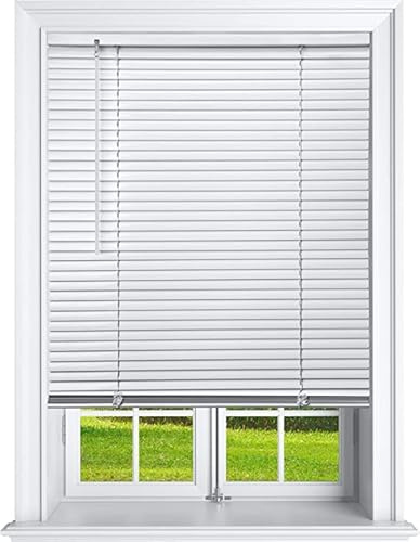 Cordless 1 Inch Window Blinds, Mirrotek Cordless Blinds Light Filtering Mini Blinds (29 x 48)