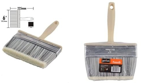 OISE ART STORE Trade Shop - Pennello Pittura 6 da 225 Mm Pennellessa per Soffitto Pareti Imbianchino 90285