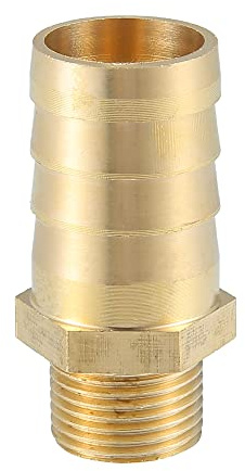 A ABSOPRO Raccord De Tuyau en Laiton Ton Or 1pc pour Voiture 3/8 NPT 19mm