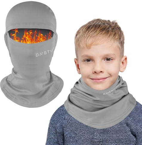 AYPOW Passamontagna in Pile Termico Bambini 4-12 Anni, Invernale Multifunzione Antivento Caldo Maschera da Sci da Ciclismo, Berretti Cappello con Scaldacollo per Ragazzi Ragazze Sport all'Aria Aperta